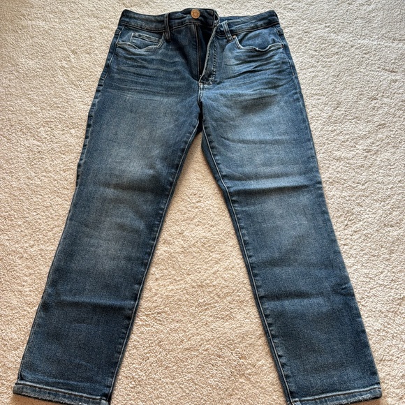 KUT from the Kloth Reese Fab Ab High Waist Ankle Slim Straight Leg Jeans - Picture 6 of 6